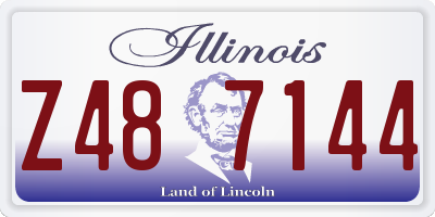 IL license plate Z487144