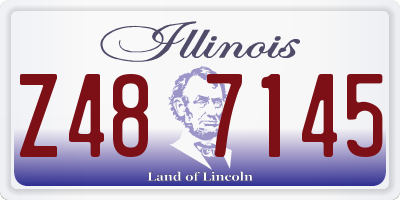 IL license plate Z487145