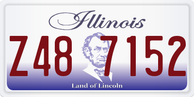 IL license plate Z487152