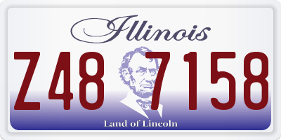 IL license plate Z487158