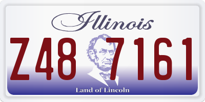 IL license plate Z487161
