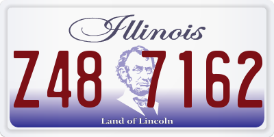 IL license plate Z487162