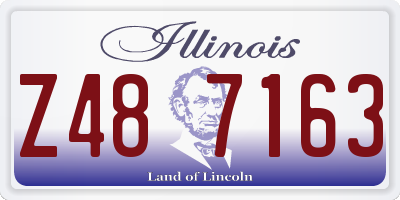 IL license plate Z487163