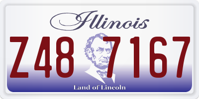 IL license plate Z487167