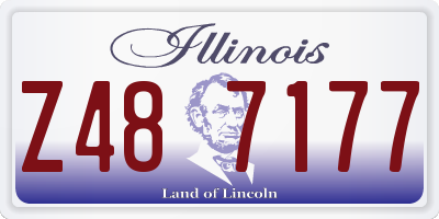 IL license plate Z487177
