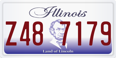 IL license plate Z487179