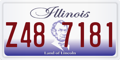 IL license plate Z487181
