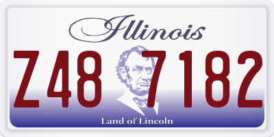 IL license plate Z487182