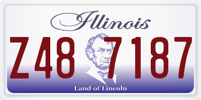 IL license plate Z487187