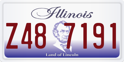 IL license plate Z487191