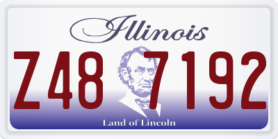 IL license plate Z487192