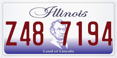 IL license plate Z487194