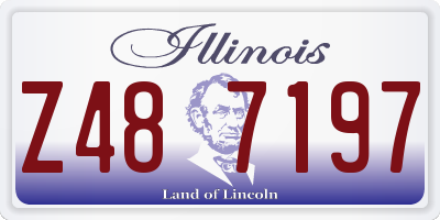 IL license plate Z487197
