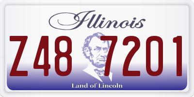IL license plate Z487201