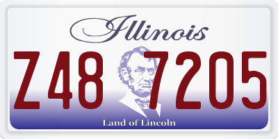 IL license plate Z487205