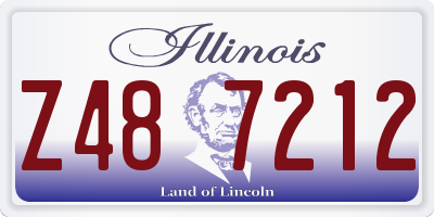 IL license plate Z487212