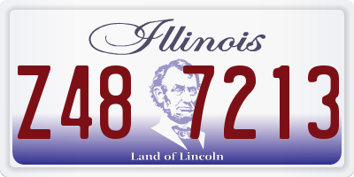 IL license plate Z487213