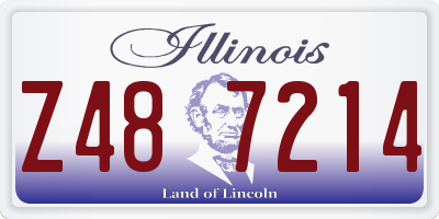 IL license plate Z487214