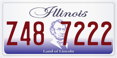 IL license plate Z487222