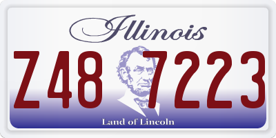 IL license plate Z487223