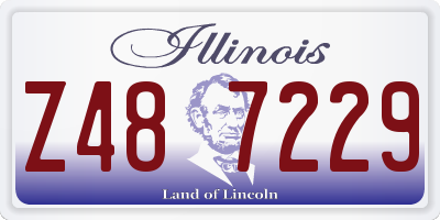 IL license plate Z487229