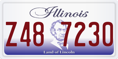 IL license plate Z487230