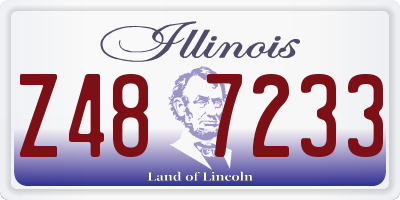 IL license plate Z487233