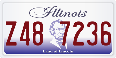 IL license plate Z487236