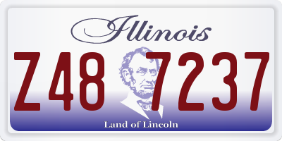 IL license plate Z487237
