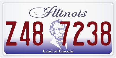 IL license plate Z487238