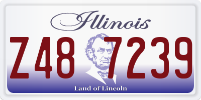 IL license plate Z487239