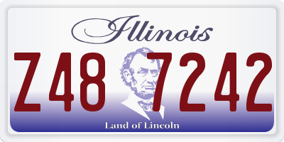 IL license plate Z487242