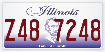 IL license plate Z487248
