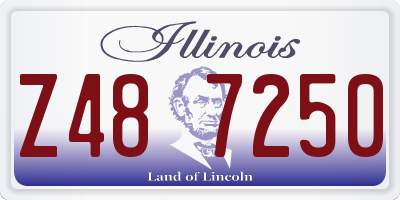 IL license plate Z487250