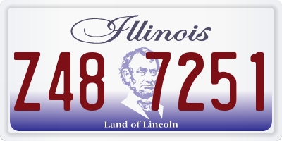 IL license plate Z487251