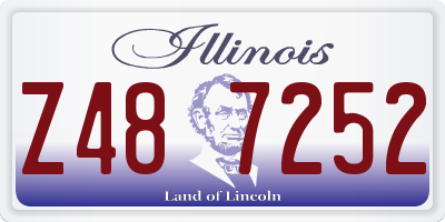 IL license plate Z487252