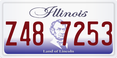 IL license plate Z487253