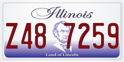 IL license plate Z487259