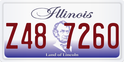 IL license plate Z487260