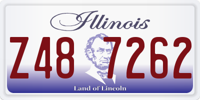 IL license plate Z487262