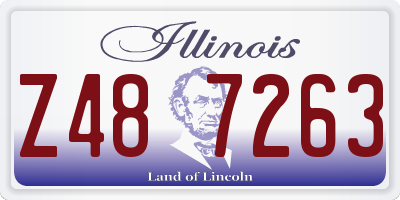 IL license plate Z487263