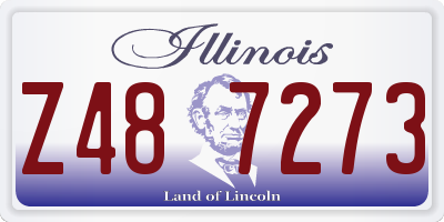 IL license plate Z487273