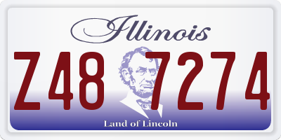 IL license plate Z487274