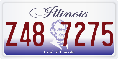 IL license plate Z487275