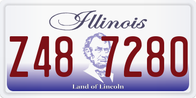 IL license plate Z487280