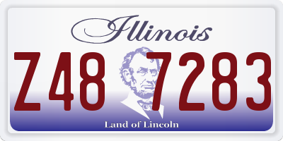 IL license plate Z487283