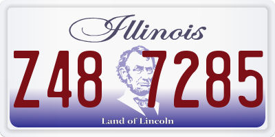 IL license plate Z487285