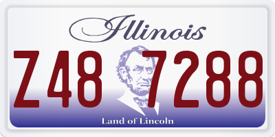 IL license plate Z487288