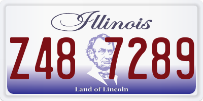 IL license plate Z487289