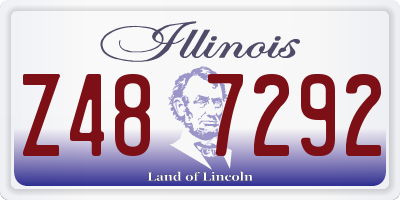 IL license plate Z487292